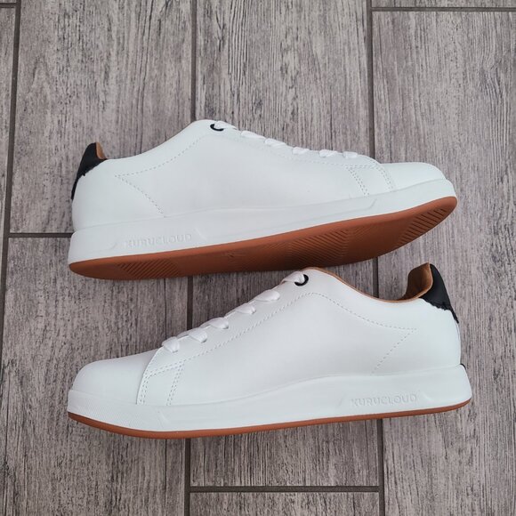 KURU ROAM Women’s Leather Sneakers Bright White / Jet Black Size 9 (Medium) - Picture 9 of 15